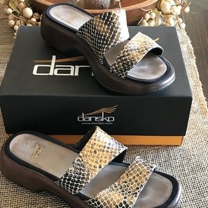 Dansko Snakeskin sandals
